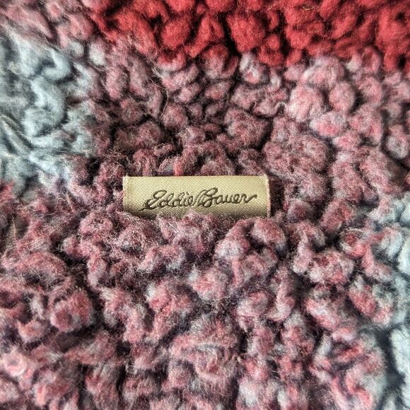Eddie Bauer Plush Fast Fleece ¼ Zip Pullover Sweater SM Cozy Cabincore Outdoors - Picture 12 of 13